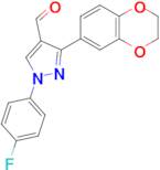 1-(4-Fluorophenyl)-3-(2,3-dihydrobenzo[b][1,4]dioxin-6-yl)-1H-pyrazole-4-carbaldehyde