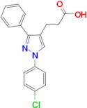 1-(4-Chlorophenyl)-3-phenylpyrazole-4-propionic acid