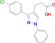 3-(4-Chlorophenyl)-1-phenylpyrazole-4-propionic acid