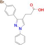 3-(4-Bromophenyl)-1-phenylpyrazole-4-propionic acid