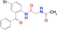 2-acetamido-N-(2-benzoyl-4-bromophenyl)acetamide