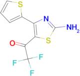 1-(2-amino-4-(thiophen-2-yl)thiazol-5-yl)-2,2,2-trifluoroethan-1-one