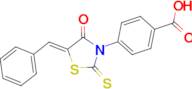 4-(5-benzylidene-4-oxo-2-thioxothiazolidin-3-yl)benzoic acid