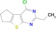 4-chloro-2-ethyl-6,7-dihydro-5H-cyclopenta[4,5]thieno[2,3-d]pyrimidine