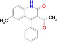 3-acetyl-6-methyl-4-phenylquinolin-2(1H)-one