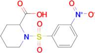 1-[(3-Nitrophenyl)sulfonyl]piperidine-2-carboxylic acid