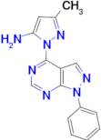 3-methyl-1-(1-phenyl-1H-pyrazolo[3,4-d]pyrimidin-4-yl)-1H-pyrazol-5-amine