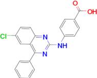 4-[(6-Chloro-4-phenylquinazolin-2-yl)amino]benzoic acid