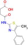 4-[(5-Methyl-4-phenyl-1,3-thiazol-2-yl)amino]-4-oxobutanoic acid