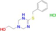 2-[4-(Benzylthio)-3,6-dihydro-1,3,5-triazin-1(2H)-yl]ethanol hydrochloride