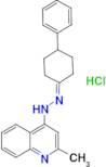 2-methyl-4-(2-(4-phenylcyclohexylidene)hydrazinyl)quinoline hydrochloride