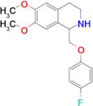 1-[(4-Fluorophenoxy)methyl]-6,7-dimethoxy-1,2,3,4-tetrahydroisoquinoline