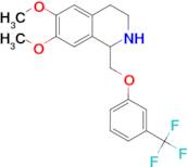 6,7-Dimethoxy-1-{[3-(trifluoromethyl)phenoxy]methyl}- 1,2,3,4-tetrahydroisoquinoline