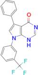 5-phenyl-7-[3-(trifluoromethyl)phenyl]-7H-pyrrolo[2,3-d]pyrimidin-4-ol