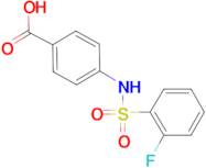 4-((2-fluorophenyl)sulfonamido)benzoic acid