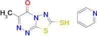 7-Mercapto-3-methyl-[1,3,4]thiadiazolo[2,3-c][1,2,4]triazin-4-one pyridinium salt