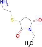 3-((2-aminoethyl)thio)-1-ethylpyrrolidine-2,5-dione