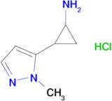 2-(1-methyl-1H-pyrazol-5-yl)cyclopropan-1-amine hydrochloride