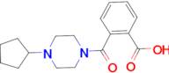 2-(4-cyclopentylpiperazine-1-carbonyl)benzoic acid