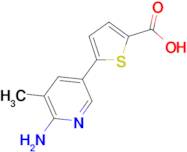 5-(6-Amino-5-methylpyridin-3-yl)thiophene-2-carboxylic acid