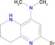 2-bromo-N,N-dimethyl-5,6,7,8-tetrahydro-1,5-naphthyridin-4-amine