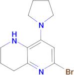 6-bromo-8-(pyrrolidin-1-yl)-1,2,3,4-tetrahydro-1,5-naphthyridine