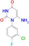 6-amino-1-(3-chloro-4-fluorophenyl)pyrimidine-2,4(1H,3H)-dione