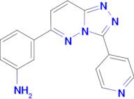 [3-(3-pyridin-4-yl[1,2,4]triazolo[4,3-b]pyridazin-6-yl)phenyl]amine