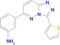 {3-[3-(2-thienyl)[1,2,4]triazolo[4,3-b]pyridazin-6-yl]phenyl}amine