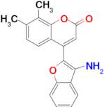 4-(3-aminobenzofuran-2-yl)-7,8-dimethyl-2H-chromen-2-one