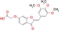 2-((3-oxo-2-(3,4,5-trimethoxybenzylidene)-2,3-dihydrobenzofuran-6-yl)oxy)acetic acid