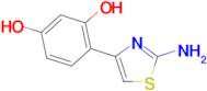 4-(2-Amino-1,3-thiazol-4-yl)benzene-1,3-diol