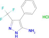 4-phenyl-3-(trifluoromethyl)-1H-pyrazol-5-amine hydrochloride