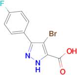 4-bromo-3-(4-fluorophenyl)-1H-pyrazole-5-carboxylic acid