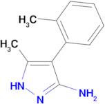 3-methyl-4-(2-methylphenyl)-1H-pyrazol-5-amine