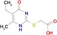 [(5-ethyl-4-methyl-6-oxo-1,6-dihydropyrimidin-2-yl)thio]acetic acid