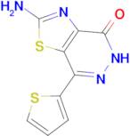 2-Amino-7-(2-thienyl)[1,3]thiazolo[4,5-d]pyridazin-4(5H)-one