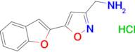 {[5-(1-Benzofuran-2-yl)isoxazol-3-yl]methyl}amine hydrochloride
