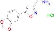 {[5-(1,3-benzodioxol-5-yl)isoxazol-3-yl]methyl}amine hydrochloride