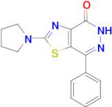 7-phenyl-2-pyrrolidin-1-yl[1,3]thiazolo[4,5-d]pyridazin-4(5H)-one