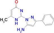 2-(5-amino-3-phenyl-1H-pyrazol-1-yl)-6-methylpyrimidin-4(3H)-one