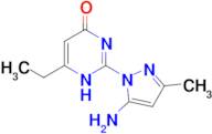 2-(5-amino-3-methyl-1H-pyrazol-1-yl)-6-ethylpyrimidin-4(3H)-one