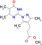 methyl 3-[1-(4,5-dimethyl-6-oxo-1,6-dihydropyrimidin-2-yl)-3,5-dimethyl-1H-pyrazol-4-yl]propanoate