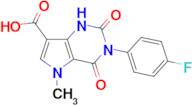 3-(4-fluorophenyl)-5-methyl-2,4-dioxo-2,3,4,5-tetrahydro-1H-pyrrolo[3,2-d]pyrimidine-7-carboxylic acid