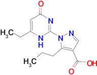 1-(4-ethyl-6-oxo-1,6-dihydropyrimidin-2-yl)-5-propyl-1H-pyrazole-4-carboxylic acid