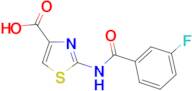 2-[(3-Fluorobenzoyl)amino]-1,3-thiazole-4-carboxylic acid