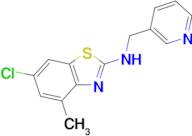 6-chloro-4-methyl-N-(pyridin-3-ylmethyl)benzo[d]thiazol-2-amine