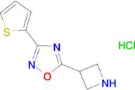 5-azetidin-3-yl-3-(2-thienyl)-1,2,4-oxadiazole hydrochloride