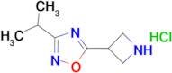 5-azetidin-3-yl-3-isopropyl-1,2,4-oxadiazole hydrochloride