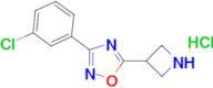5-azetidin-3-yl-3-(3-chlorophenyl)-1,2,4-oxadiazole hydrochloride